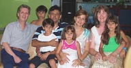 Randal e Vicki com Otavio e familia./ Randal and Vicki with Otavio and family.