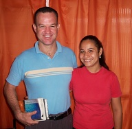 Evangelist Luis Claudio, wife/esposa Nat, church/congregação Feira de Santa, Bahia.